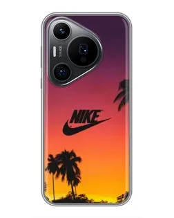 Чохол для Huawei Pura 70 PRO з картинкою «Nike на заході сонця»