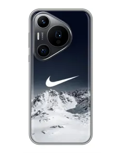 Чохол для Huawei Pura 70 PRO з картинкою «Nike — зимові гори»