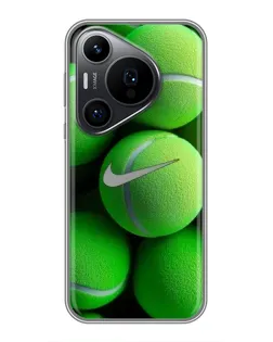 Чохол для Huawei Pura 70 PRO з картинкою «Тенісні м'ячі Найк»