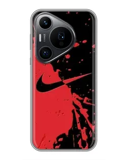 Чехол для Huawei Pura 70 PRO с картинкой «Красные брызги Nike» Чехол для Huawei Pura 70 PRO с картинкой «Красные брызги Nike»