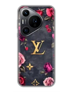 Чехол для Huawei Pura 70 PRO с картинкой «Цветочный Louis Vuitton»