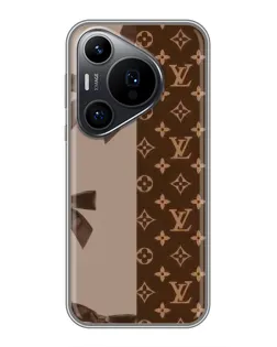 Чехол для Huawei Pura 70 PRO с картинкой «Louis Vuitton — банты»