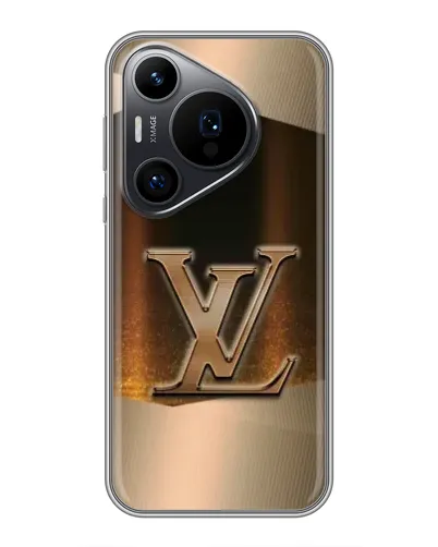 Чехол для Huawei Pura 70 PRO с картинкой «LV — золотое сияние»