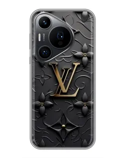Чехол для Huawei Pura 70 PRO с картинкой «Кожаная текстура LV»