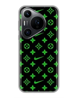 Чехол для Huawei Pura 70 PRO с картинкой «Неоновый принт LV»