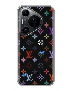 Чехол для Huawei Pura 70 PRO с картинкой «Цветная монограмма LV»
