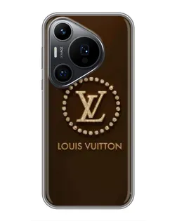Чехол для Huawei Pura 70 PRO с картинкой «LV — золотая печать»