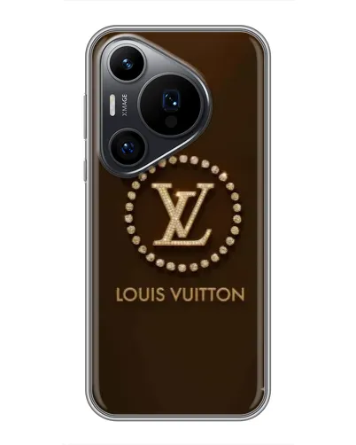 Чехол для Huawei Pura 70 PRO с картинкой «LV — золотая печать»