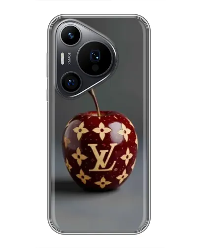 Чехол для Huawei Pura 70 PRO с картинкой «Красное яблоко LV»