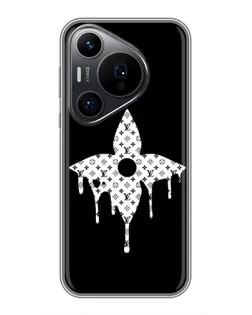 Чехол для Huawei Pura 70 PRO с картинкой «Цветочная монограмма»