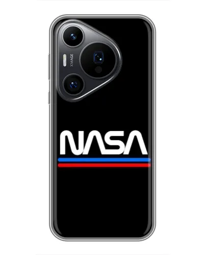 Чохол для Huawei Pura 70 PRO з картинкою «NASA — класика Red Blue» Чохол для Huawei Pura 70 PRO з картинкою «NASA — класика Red Blue»