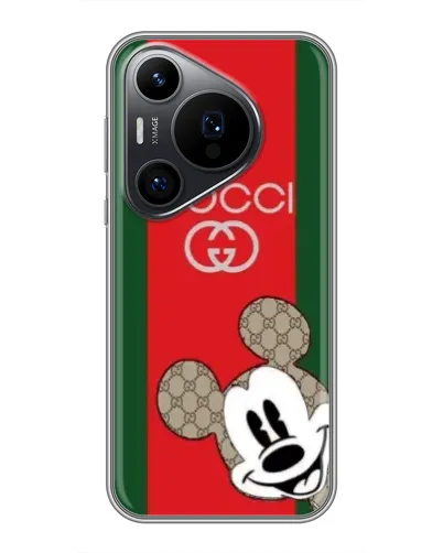 Чохол для Huawei Pura 70 PRO з картинкою «Gucci — смуги та Міккі» Чохол для Huawei Pura 70 PRO з картинкою «Gucci — смуги та Міккі»