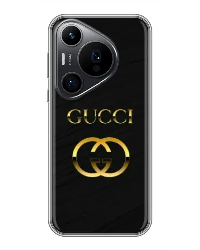 Чохол для Huawei Pura 70 PRO з картинкою «Золотий логотип Gucci» Чохол для Huawei Pura 70 PRO з картинкою «Золотий логотип Gucci»