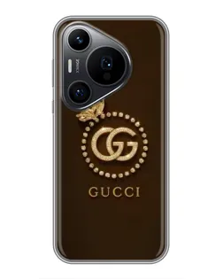 Чохол для Huawei Pura 70 PRO з картинкою «Gucci — золотий метелик»
