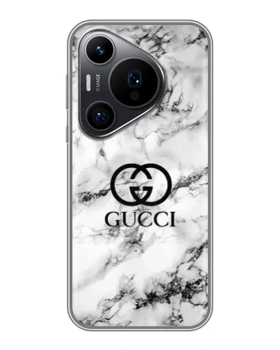 Чохол для Huawei Pura 70 PRO з картинкою «Gucci — мармуровий шик» Чохол для Huawei Pura 70 PRO з картинкою «Gucci — мармуровий шик»