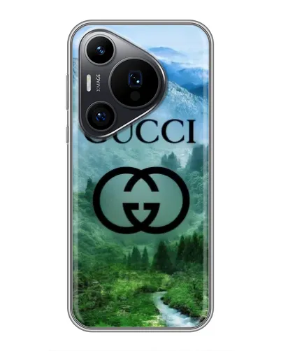 Чохол для Huawei Pura 70 PRO з картинкою «Gucci — гірський пейзаж» Чохол для Huawei Pura 70 PRO з картинкою «Gucci — гірський пейзаж»