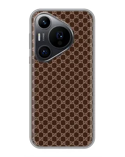 Чехол для Huawei Pura 70 PRO с картинкой «Gucci — шоколадная сетка»