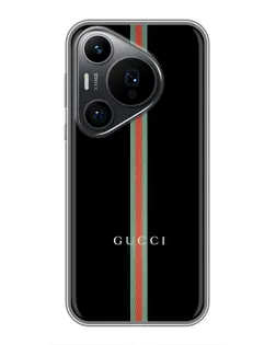 Чехол для Huawei Pura 70 PRO с картинкой «Gucci — строгая линия»