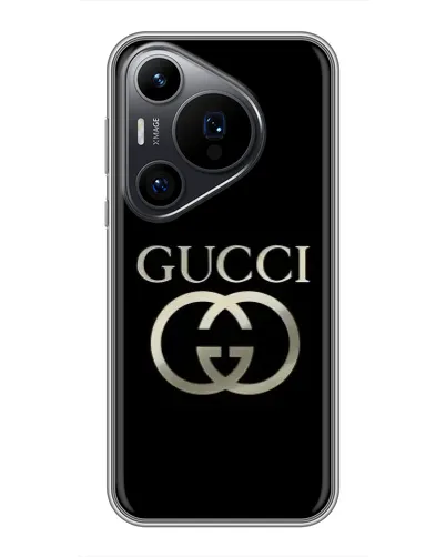 Чехол для Huawei Pura 70 PRO с картинкой «Gucci — золото на черном» Чехол для Huawei Pura 70 PRO с картинкой «Gucci — золото на черном»