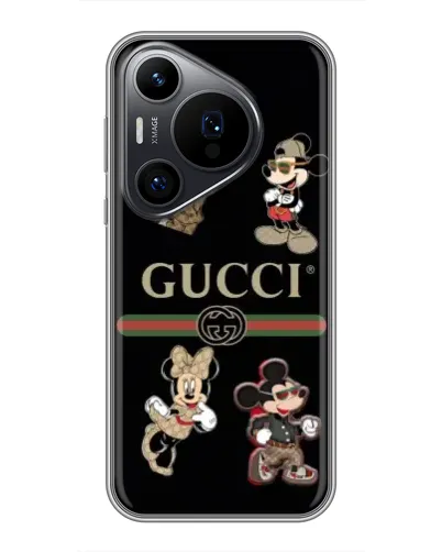 Чехол для Huawei Pura 70 PRO с картинкой «Gucci — герои Disney и монограмма» Чехол для Huawei Pura 70 PRO с картинкой «Gucci — герои Disney и монограмма»