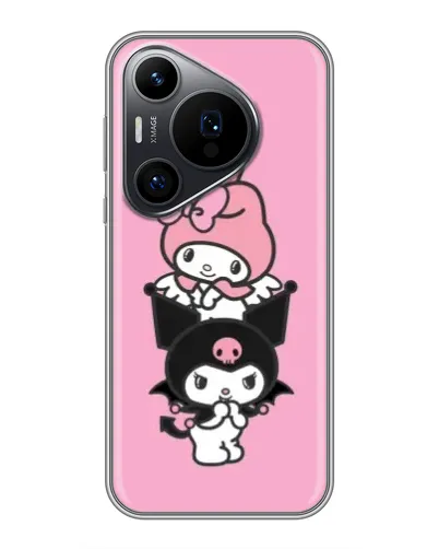 Чохол для Huawei Pura 70 PRO з картинкою «My Melody та Kuromi» Чохол для Huawei Pura 70 PRO з картинкою «My Melody та Kuromi»