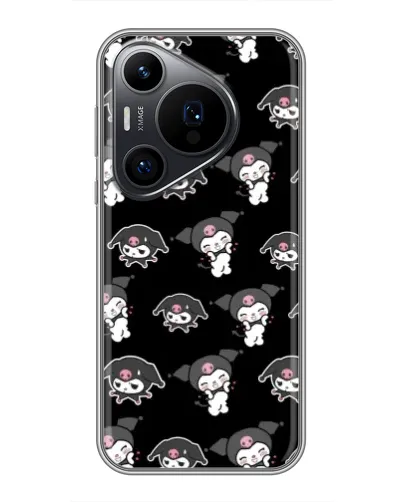 Чохол для Huawei Pura 70 PRO з картинкою «Чорний паттерн Kuromi» Чохол для Huawei Pura 70 PRO з картинкою «Чорний паттерн Kuromi»