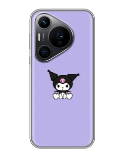 Чохол для Huawei Pura 70 PRO з картинкою «Kuromi — фіолетовий мінімалізм»