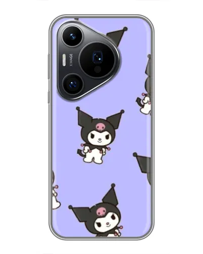Чохол для Huawei Pura 70 PRO з картинкою «Паттерн з Kuromi» Чохол для Huawei Pura 70 PRO з картинкою «Паттерн з Kuromi»