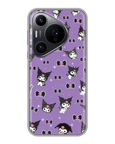 Чохол для Huawei Pura 70 PRO з картинкою «Kuromi — патерн» Чохол для Huawei Pura 70 PRO з картинкою «Kuromi — патерн»