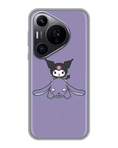 Чохол для Huawei Pura 70 PRO з картинкою «Kuromi на ліловому фоні» Чохол для Huawei Pura 70 PRO з картинкою «Kuromi на ліловому фоні»