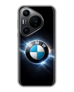 Чохол для Huawei Pura 70 PRO з картинкою «BMW — неонове сяйво»