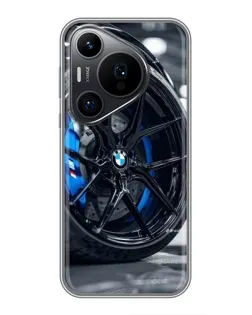 Чохол для Huawei Pura 70 PRO з картинкою «Колесо BMW зблизька»