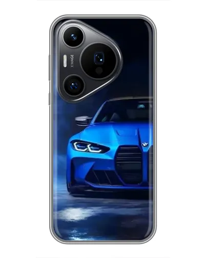 Чохол для Huawei Pura 70 PRO з картинкою «Блакитна BMW M4» Чохол для Huawei Pura 70 PRO з картинкою «Блакитна BMW M4»