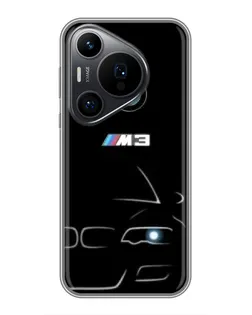 Чохол для Huawei Pura 70 PRO з картинкою «Мінімалістичний принт BMW M3»