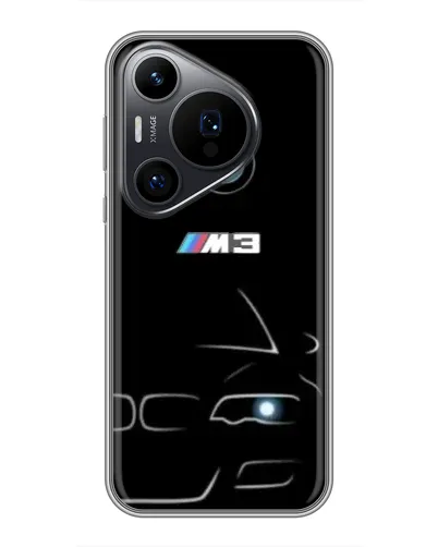 Чохол для Huawei Pura 70 PRO з картинкою «Мінімалістичний принт BMW M3» Чохол для Huawei Pura 70 PRO з картинкою «Мінімалістичний принт BMW M3»