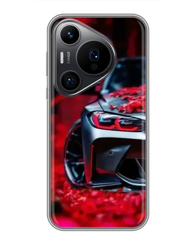 Чохол для Huawei Pura 70 PRO з картинкою «Спортивна BMW та квіти» Чохол для Huawei Pura 70 PRO з картинкою «Спортивна BMW та квіти»