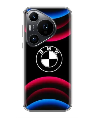 Чохол для Huawei Pura 70 PRO з картинкою «Логотип BMW та неонові дуги» Чохол для Huawei Pura 70 PRO з картинкою «Логотип BMW та неонові дуги»
