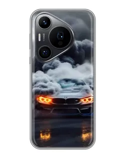 Чохол для Huawei Pura 70 PRO з картинкою «BMW у диму»