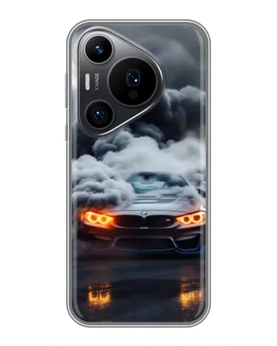 Чохол для Huawei Pura 70 PRO з картинкою «BMW у диму» Чохол для Huawei Pura 70 PRO з картинкою «BMW у диму»