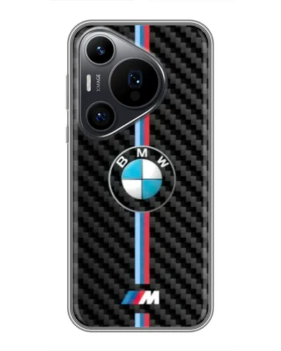 Чохол для Huawei Pura 70 PRO з картинкою «Емблема BMW та карбон» Чохол для Huawei Pura 70 PRO з картинкою «Емблема BMW та карбон»