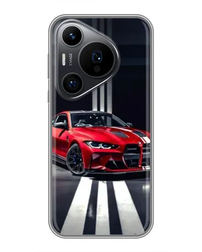 Чохол для Huawei Pura 70 PRO з картинкою «Червона BMW на дорозі» Чохол для Huawei Pura 70 PRO з картинкою «Червона BMW на дорозі»