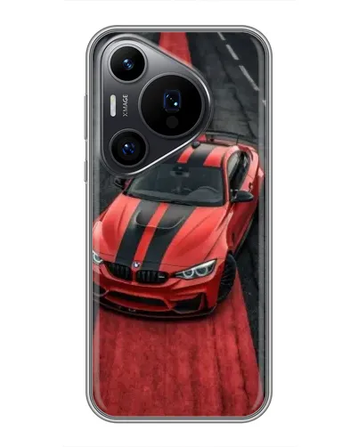 Чохол для Huawei Pura 70 PRO з картинкою «BMW на червоній доріжці» Чохол для Huawei Pura 70 PRO з картинкою «BMW на червоній доріжці»