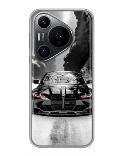 Чохол для Huawei Pura 70 PRO з картинкою «BMW — акварельний дрифт»