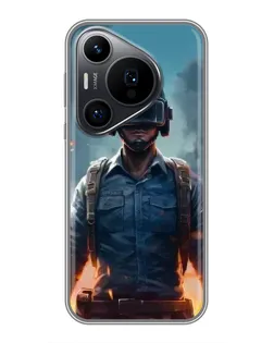 Чехол для Huawei Pura 70 PRO с картинкой «PUBG — реалистичный герой»