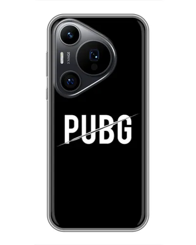 Чехол для Huawei Pura 70 PRO с картинкой «PUBG — белый логотип» Чехол для Huawei Pura 70 PRO с картинкой «PUBG — белый логотип»