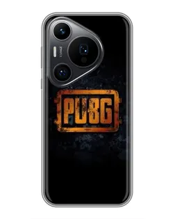 Чехол для Huawei Pura 70 PRO с картинкой «PUBG — золотой логотип»