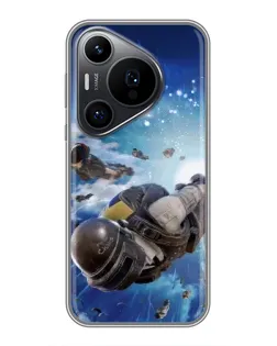 Чехол для Huawei Pura 70 PRO с картинкой «Десант PUBG — прыжок»