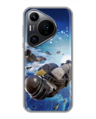 Чехол для Huawei Pura 70 PRO с картинкой «Десант PUBG — прыжок» Чехол для Huawei Pura 70 PRO с картинкой «Десант PUBG — прыжок»