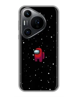 Чехол для Huawei Pura 70 PRO с картинкой «Красный Among Us»