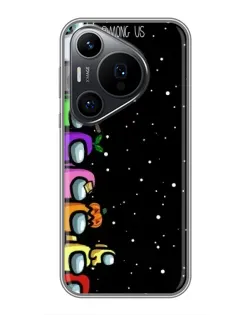 Чехол для Huawei Pura 70 PRO с картинкой «Команда Among Us»